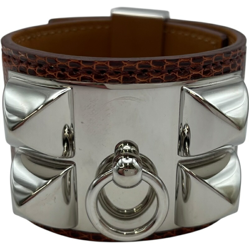 楽天市場】HERMES エルメス バングル ブレス コリエドシアン スタッズ