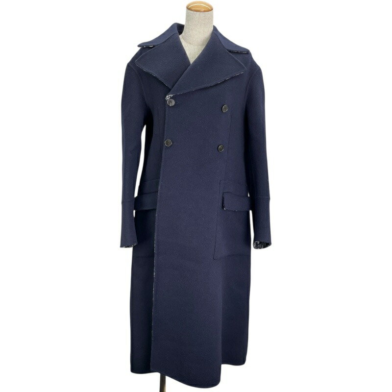 Christian Dior★ ロングコートコートF36★ オブリーク クリスチャンディオール ウール×カシミヤ ロングコート F36 レディース