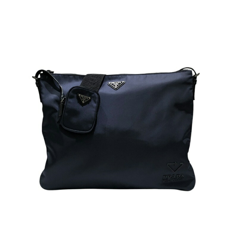 楽天市場】プラダ PRADA ショルダーバッグ ナイロン ネイビー