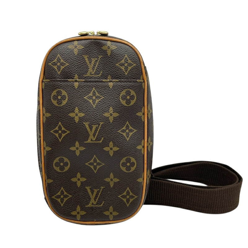 ルイ・ヴィトン LOUIS VUITTON ポシェット・ガンジュ M51870 ブラウン モノグラムキャンバス ユニセックス ショルダーバッグ【中古】