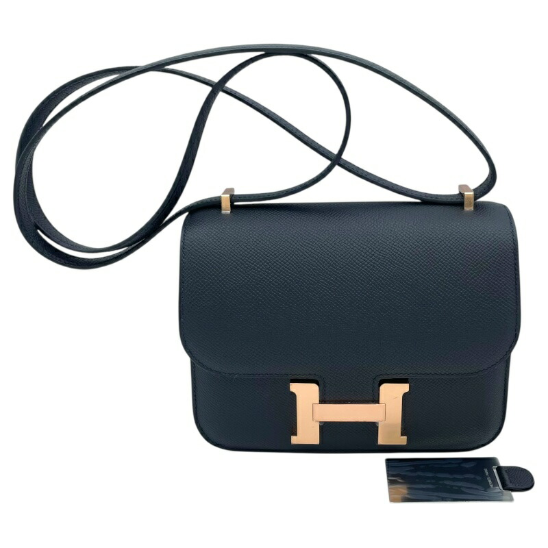 エルメス HERMES コンスタンス3 ミニ K刻 ブラック PG金具 エプソン レディース ショルダーバッグ【中古】
