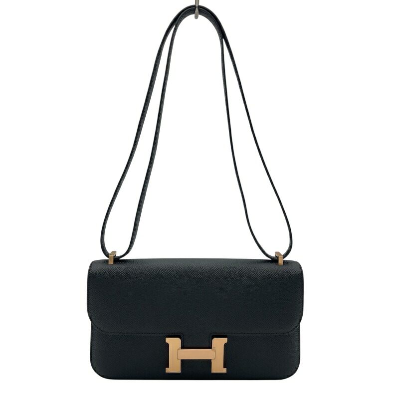 エルメス HERMES コンスタンス エラン W刻 ブラック PG金具 エプソン レディース ショルダーバッグ【中古】