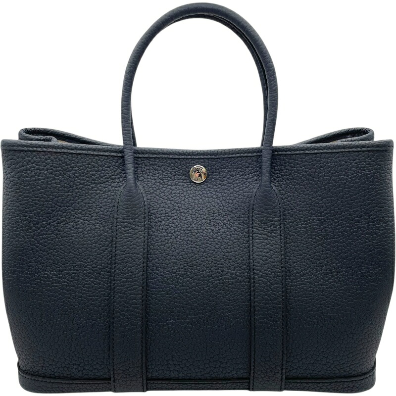 エルメス HERMES ガーデンパーティPM U刻 ブルーインディゴ SV金具 ネゴンダ レディース ハンドバッグ【中古】