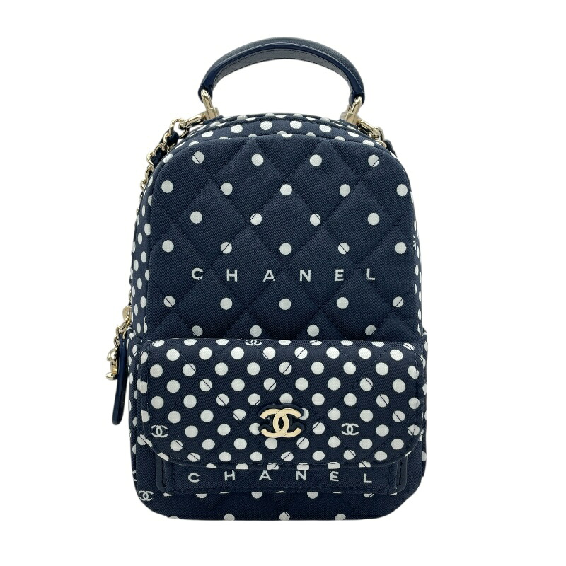 【6/1～ 最大限度30,000円OFFクーポン券！】シャネル CHANEL マトラッセバックバック AP3753 手当たり次第禾穀類 米国海軍 GD金具 帆布 レディース 背嚢・デイパック【中古】