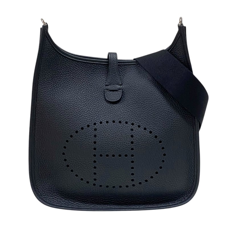 エルメス HERMES エヴリン3 PM K刻 ブラック シルバー金具 トリヨンクレマンス レディース ショルダーバッグ【中古】
