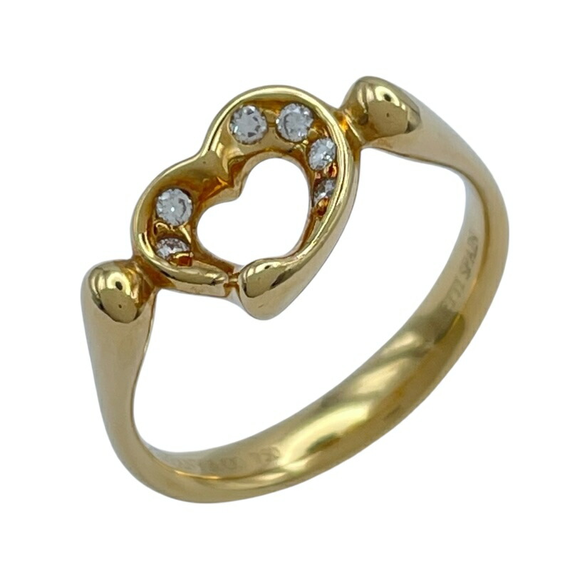 楽天市場】【中古】Tiffany＆Co. オープンハート バンドリング Pt950