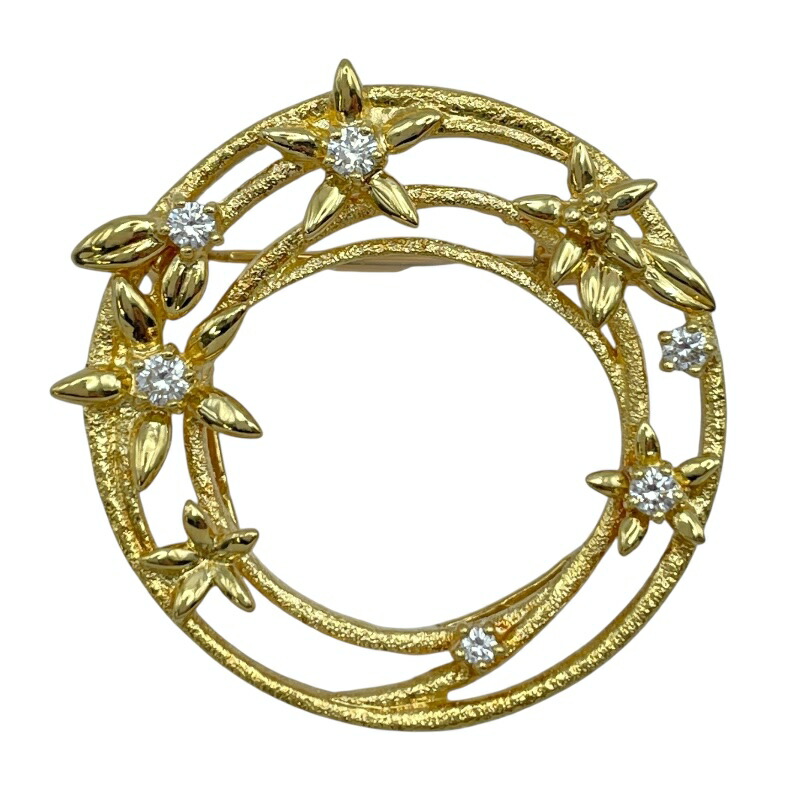 TASAKI K18WG白鳥モチーフダイヤモンドブローチ 中古】 タサキ TASAKI K18WG ブローチ ダイヤモンド 白鳥 スワン 鳥 18