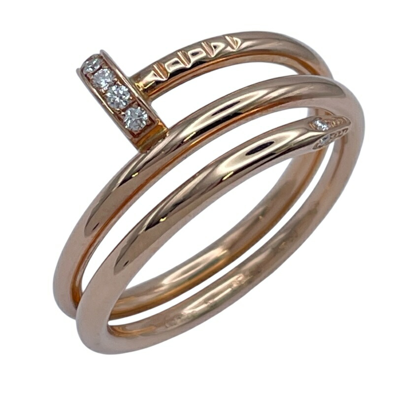 楽天市場】カルティエ Cartier ジュスト アンクル リング 750PG ダイヤ