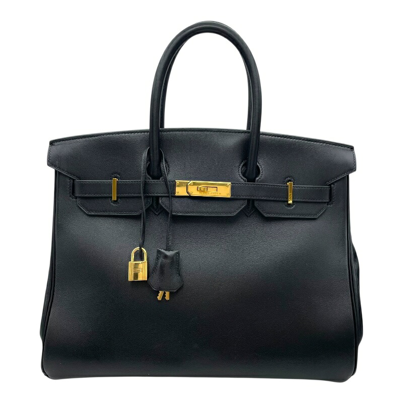 エルメス HERMES バーキン35 □C刻印 ブラック GD金具 エバーカラー レディース ハンドバッグ【中古】