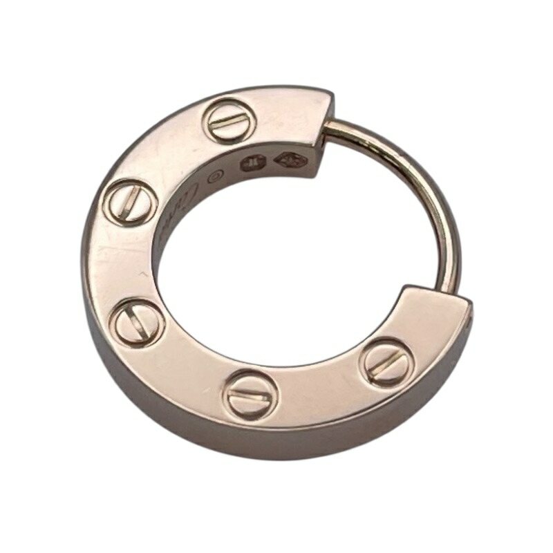カルティエ Cartier ラブフープシングルピアス ピンクゴールド Au750 ジュエリー【中古】