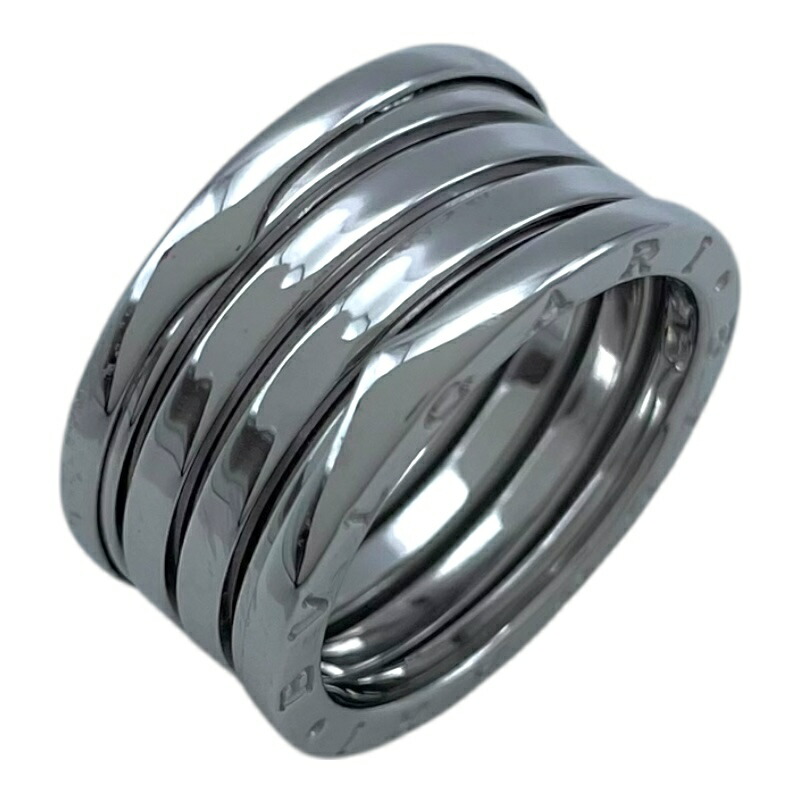 ブルガリ BVLGARI ビーゼロワンリング4バンド(M) ホワイトゴールド 750 ジュエリー【中古】