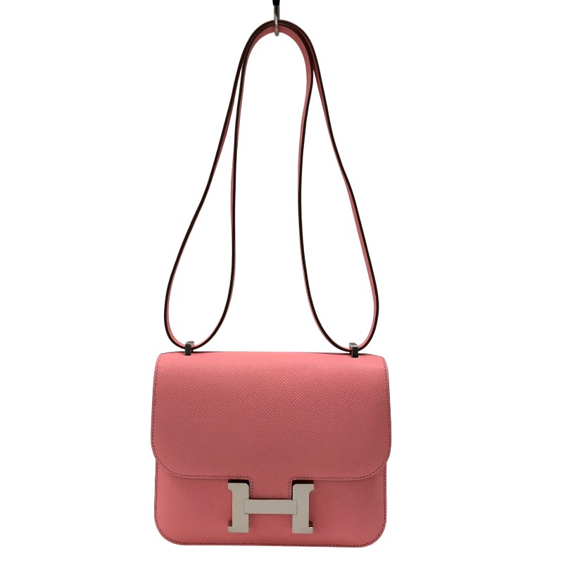 エルメス HERMES コンスタンス3ミニ K刻 ローズコンフェッティ シルバー金具 エプソン レディース ショルダーバッグ【中古】