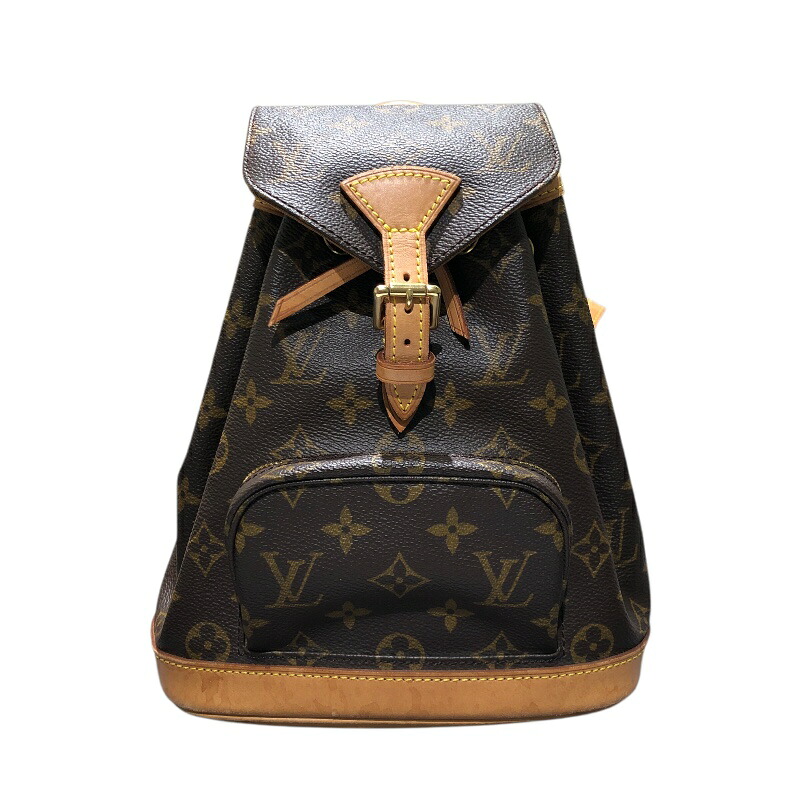 ルイ・ヴィトン LOUIS VUITTON ミニモンスリ M51137 ブラウン モノグラムキャンバス レディース リュック・デイパック【中古】｜OKURA（おお蔵）店