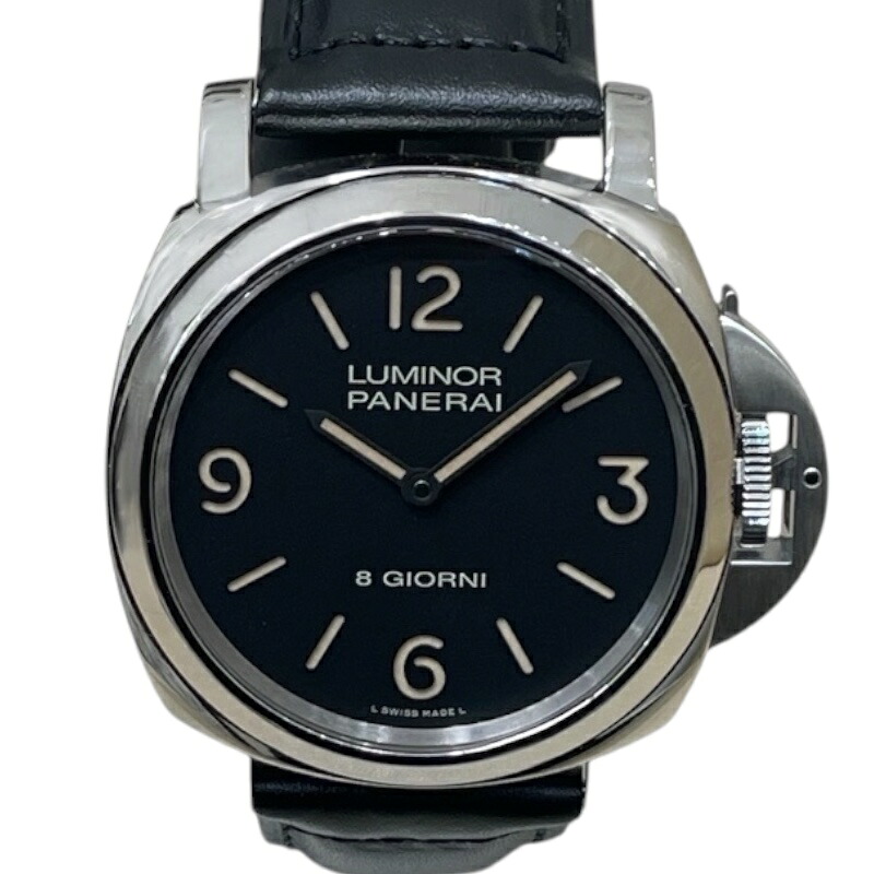パネライ PANERAI ルミノールベース8デイズ44mm PAM00914 ブラック SS メンズ 腕時計【中古】