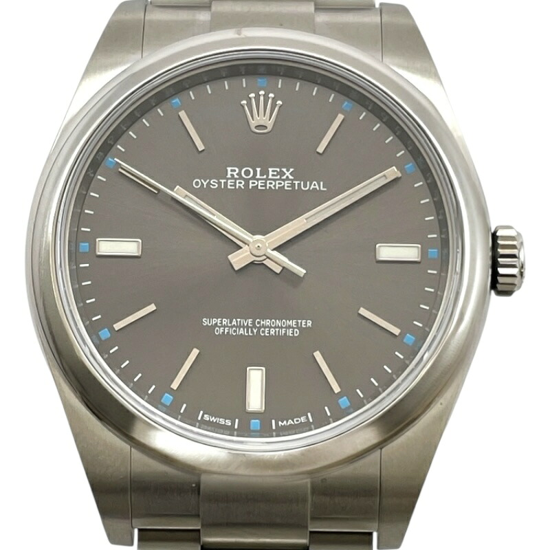 ロレックス ROLEX オイスターパーペチュアル39 スレート 114300 スレート SS 自動巻き メンズ 腕時計【中古】