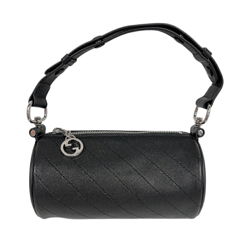 グッチ GUCCI ブロンディワンショルダーバッグ 760170 黒いこと しろがね色金具 なめし革 ユニ一発やる ショルダーバッグ【中古】