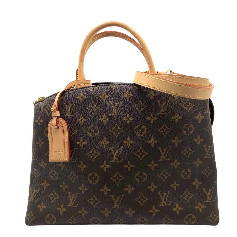 ルイ・ヴィトン LOUIS VUITTON グランパレMM M45898 ブラウン モノグラム レディース ショルダーバッグ【中古】