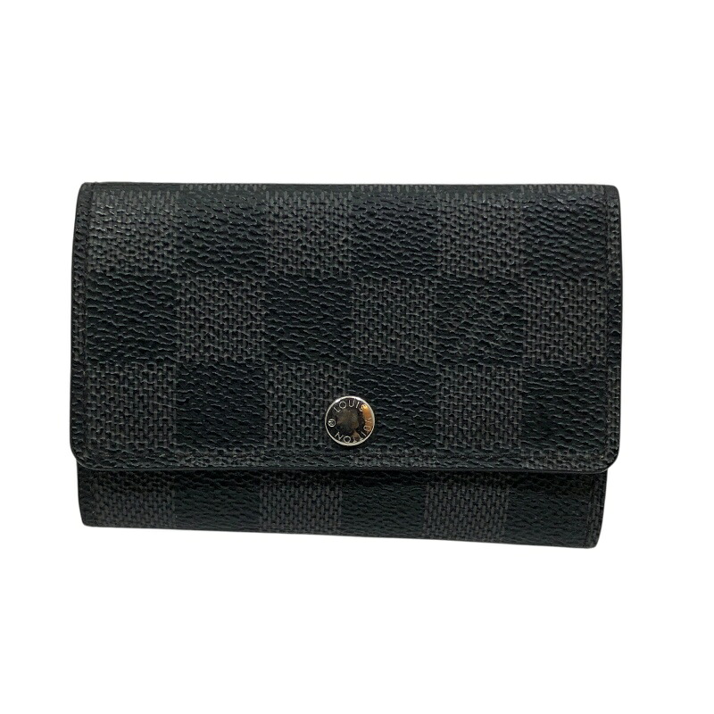 ルイ・ヴィトン LOUIS VUITTON ミュルティクレ6 62662 ダミエ ダミエ・グラフィット メンズ キーケース【中古】