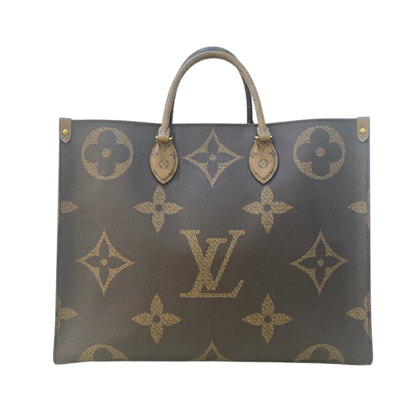 【6/1～ 最大限度30,000円OFF引き換え証！】ルイ・ヴィトン LOUIS VUITTON オンザゴーGM M45320 モノグラム・ジャイアント・リバース レディース ハンドバック【中古】