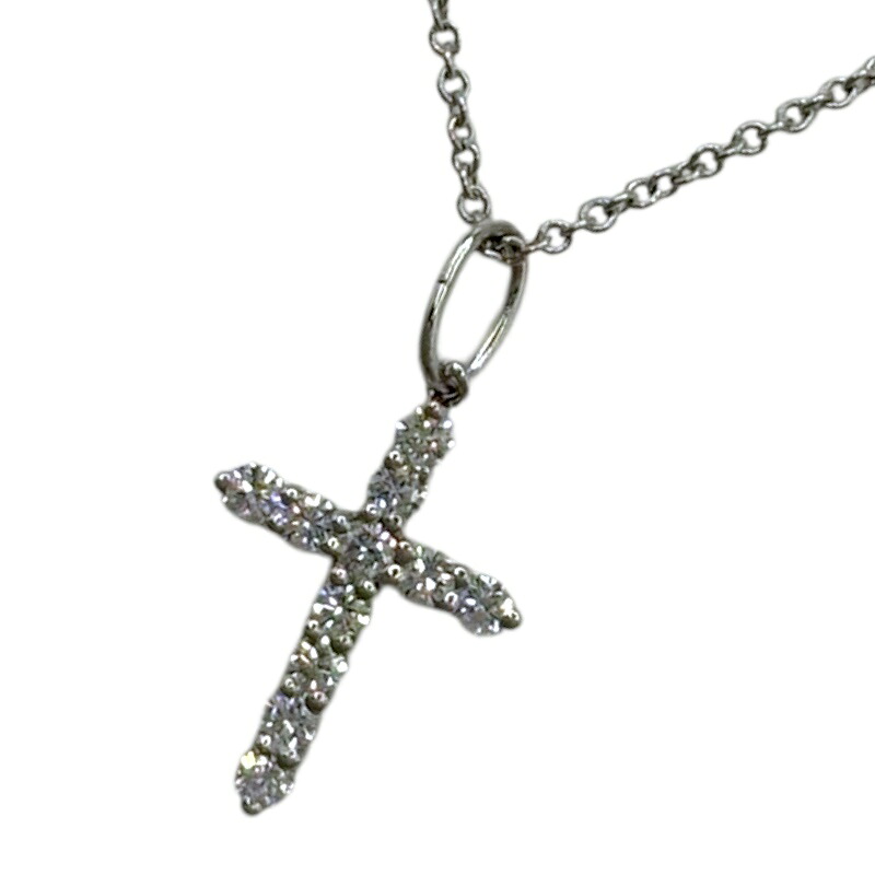 ティファニー TIFFANY＆CO クロスネックレス Pt950 アクセサリー【中古】