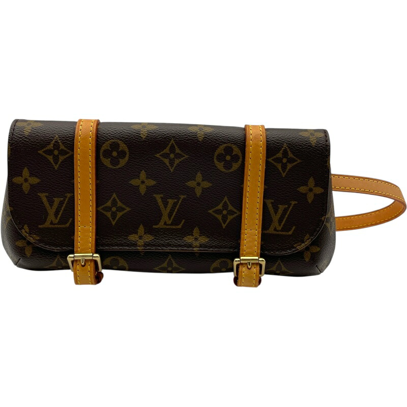 ルイ・ヴィトン LOUIS VUITTON ポシェット・マレル M51159 赤銅色 モノグラム レディース 酉の方角御徒面子【中古】