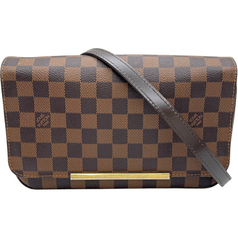 ルイ・ヴィトン LOUIS VUITTON ホクストンPM N41257 ブラウン ダミエ レディース ショルダーバッグ【中古】