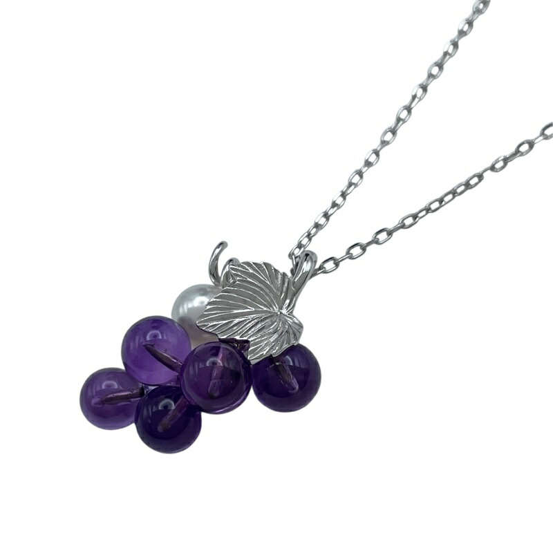 ミキモト MIKIMOTO Xmasチャリティネックレス ホワイトゴールド K18 パール ジュエリー【中古】