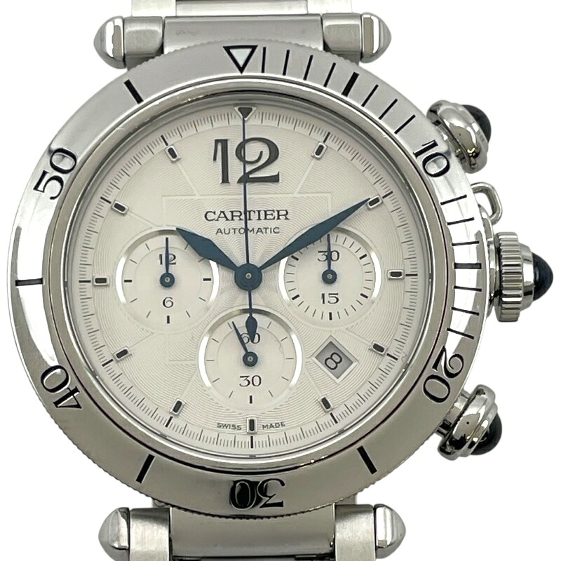 カルティエ Cartier パシャドゥカルティエ 41mm クロノグラフ WSPA0018 シルバー SS 自動巻き メンズ 腕時計【中古】