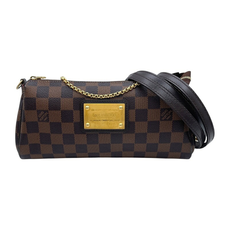 ルイ・ヴィトン LOUIS VUITTON エヴァ N55213 ブラウン ダミエ・エベヌ レディース ショルダーバッグ【中古】