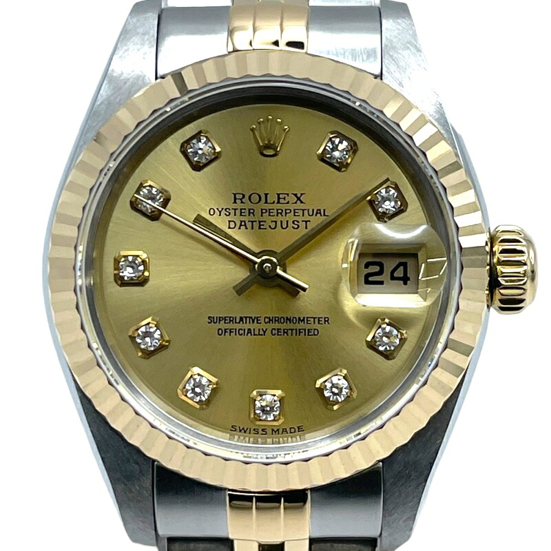 ロレックス ROLEX デイトジャスト 79173G ゴールド K18/SS 自動巻き レディース 腕時計【中古】