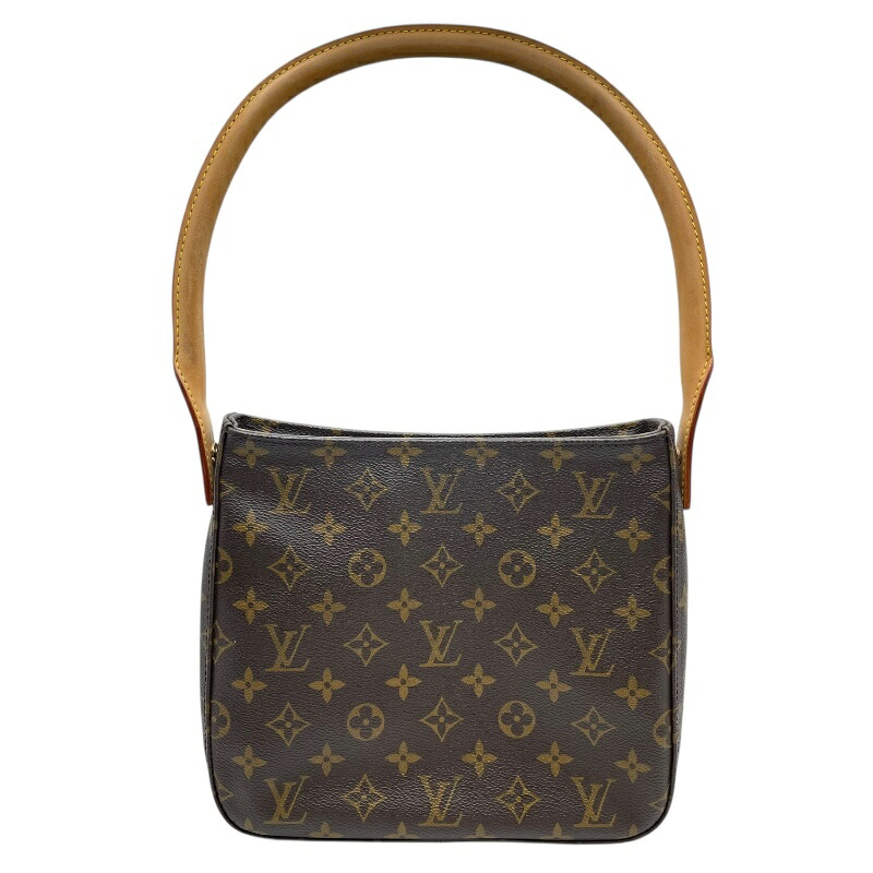 ルイ・ヴィトン LOUIS VUITTON ルーピングMM M51146 赤銅色 モノグラム帆布 レディース ショルダーバッグ【中古】