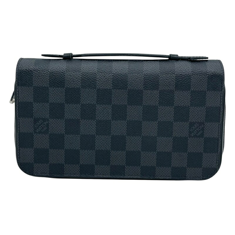 ルイ・ヴィトン LOUIS VUITTON ジッピーXL N41503 ブラック ダミエ・グラフィット メンズ 長財布【中古】｜OKURA（おお蔵）店