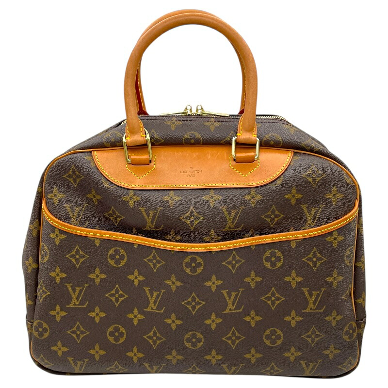 ルイ・ヴィトン LOUIS VUITTON ドーヴィル M47270 ブラウン モノグラムキャンバス レディース ハンドバッグ【中古】