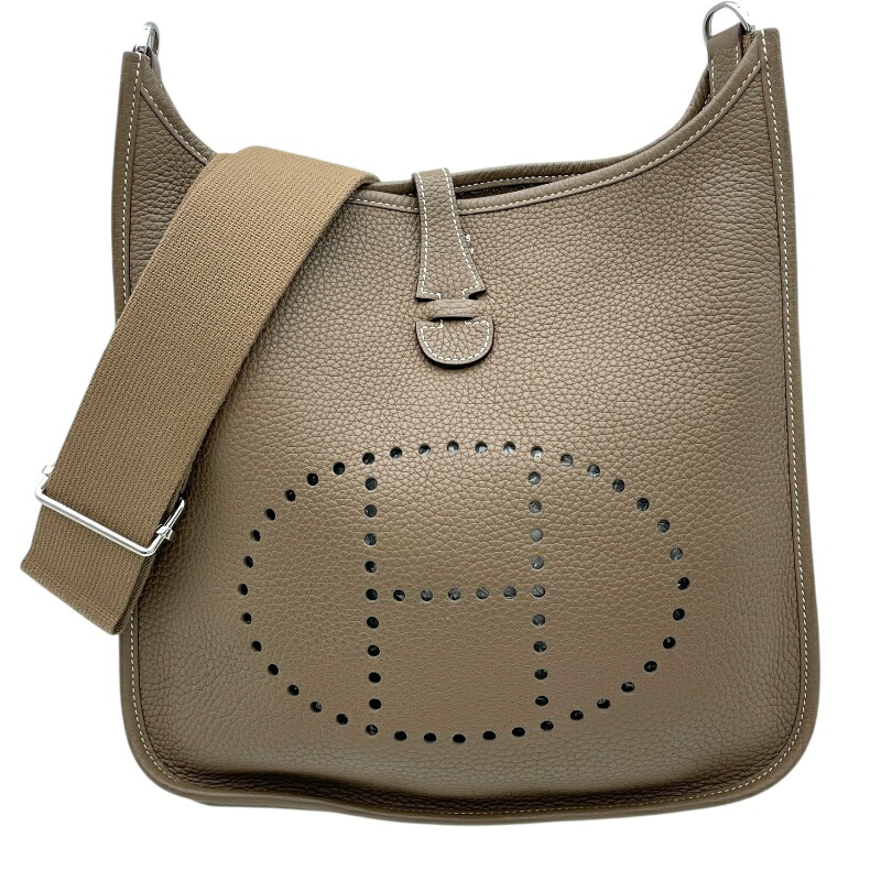エルメス HERMES エヴリン3 PM D刻 エトゥープ SV金具 トリヨンクレマンス レディース ショルダーバッグ【中古】｜OKURA（おお蔵）店 266,850円