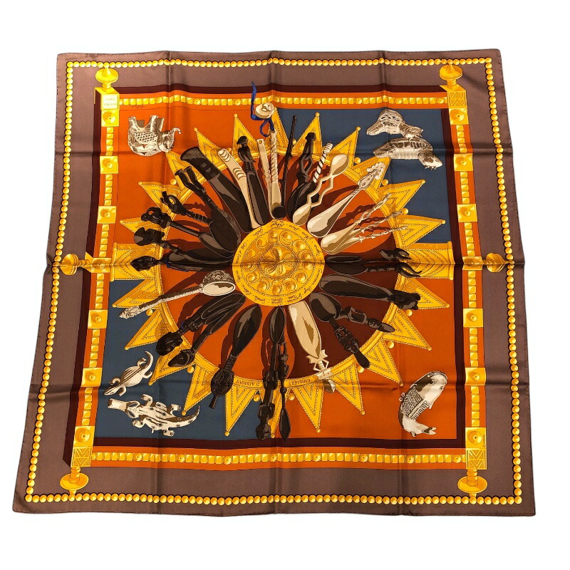 楽天市場】エルメス カレ90 Caty 古代エジプト スカラベ柄 スカーフ
