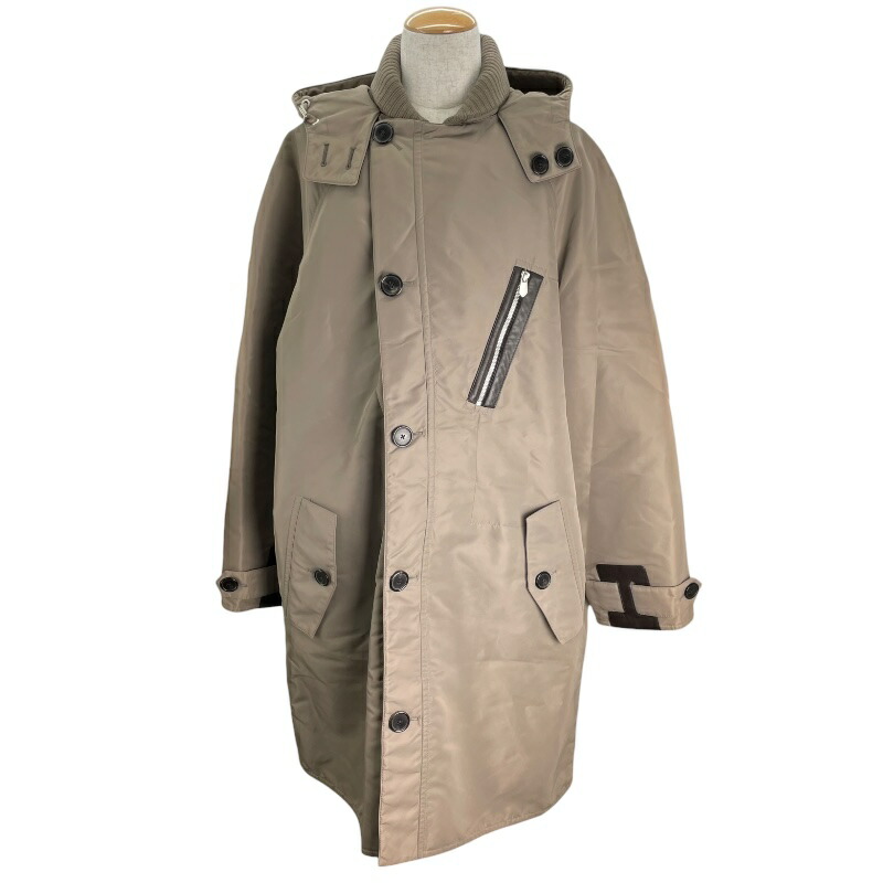 楽天市場】HERMES エルメス ハーフ コート 良好 サイズ:48 ブラック