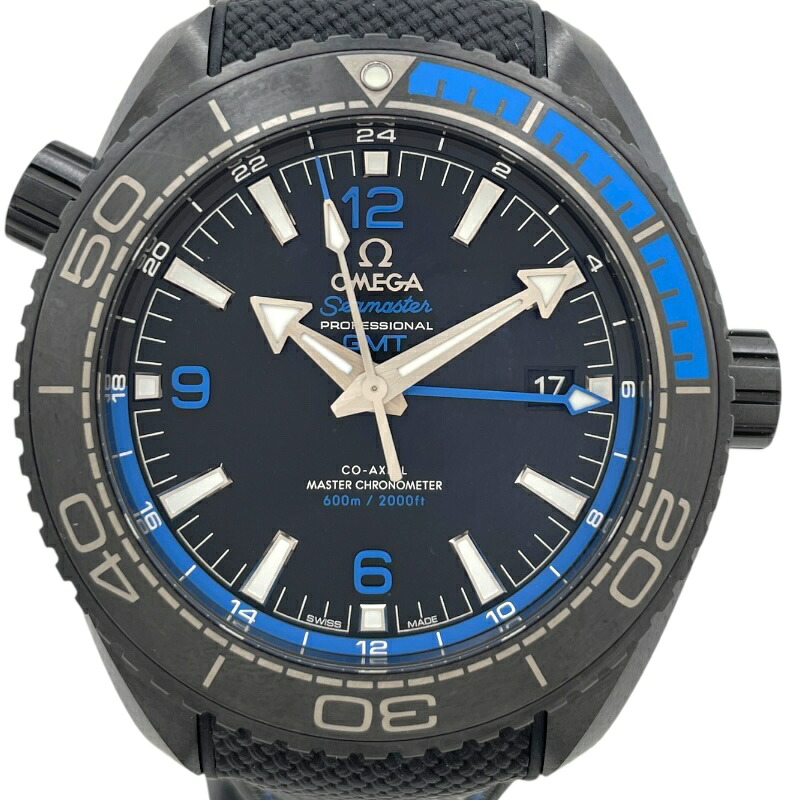 オメガ OMEGA シーマスター プラネットオーシャン600M コーアクシャル マスタークロノメーター 215.92.46.22.01.002 ブラック セラミック 自動巻き メンズ 腕時計【中古】|OKURA(おお蔵)店