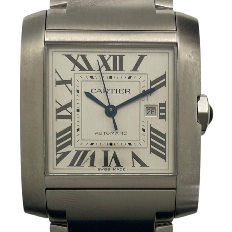 カルティエ Cartier タンクフランセーズ LM WSTA0067 シルバー SS 自動巻き メンズ 腕時計【中古】