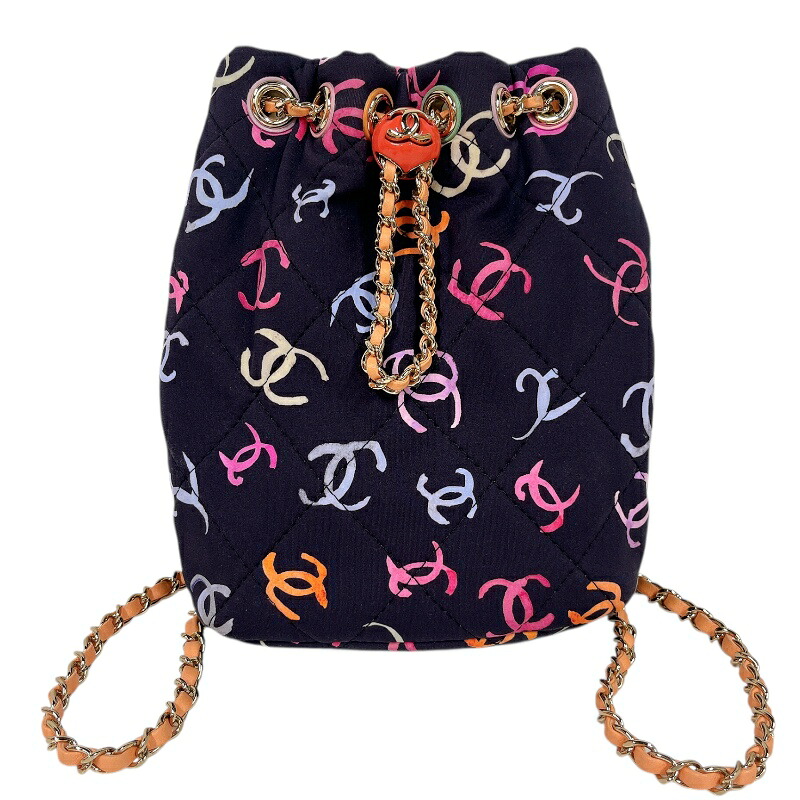 シャネル CHANEL ココマークチェーンリュック ファブリック レディース リュック・デイパック【中古】