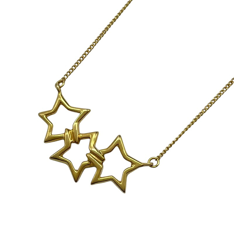ティファニー TIFFANY&CO トリプルスターネックレス ゴールド 750 ジュエリー【中古】|OKURA(おお蔵)店