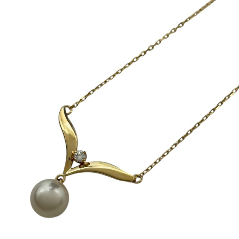 美品 MIKIMOTO ミキモト パール ベア 熊 クマ ネックレス ビンテージ MIKIMOTO】ミキモト『K18YG パール6.0mm ネックレス クマモチーフ』1