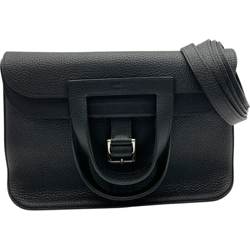 エルメス HERMES アルザン31 A刻 黒いこと SV金具 トリヨン レディース ショルダーバッグ【中古】