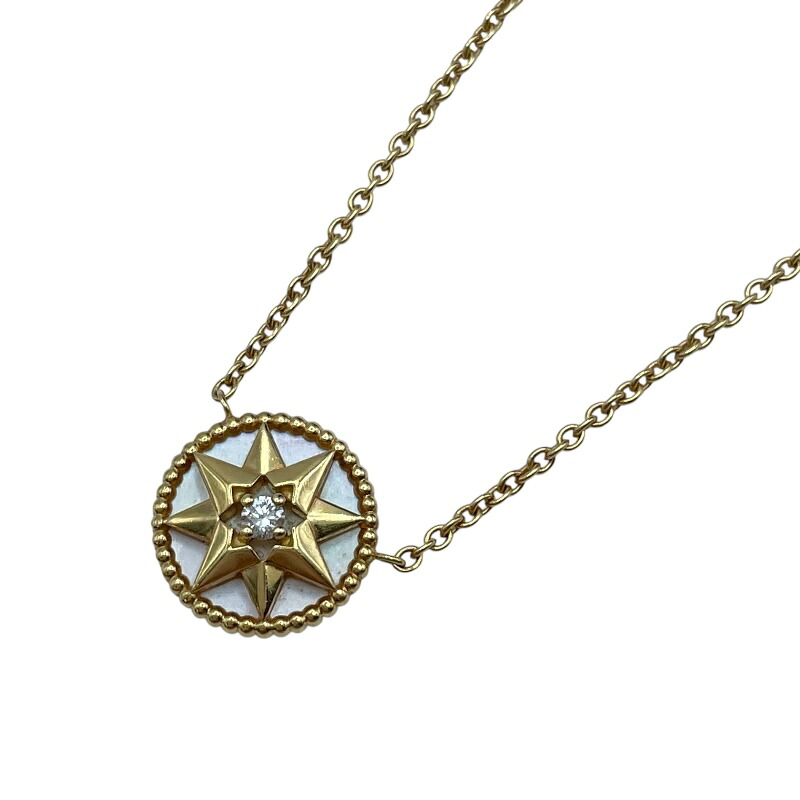 クリスチャン・ディオール Christian Dior ローズデヴァンネックレス ゴールド Au750 ジュエリー【中古】 108,000円