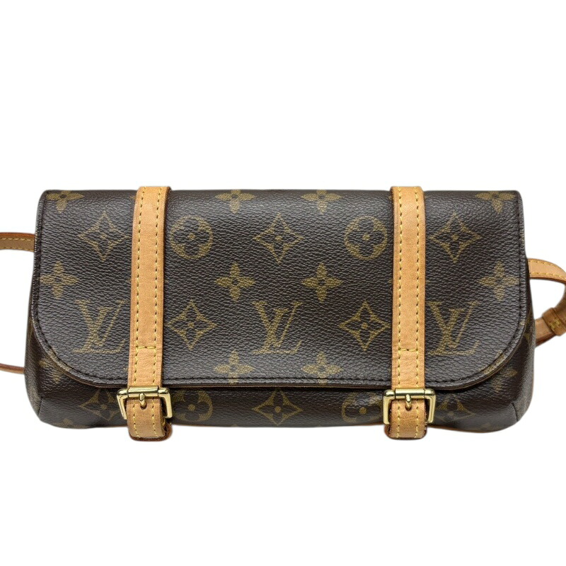 ルイ・ヴィトン LOUIS VUITTON ポシェット・マレル M51159 赤銅色/ゴールド金具 モノグラム レディース ショルダーバッグ【中古】