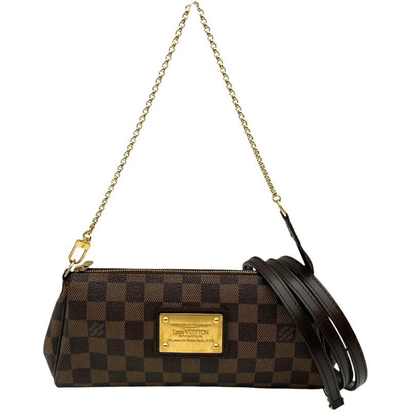 ルイ・ヴィトン LOUIS VUITTON エヴァ N55213 ブラウン ダミエ レディース ショルダーバッグ【中古】