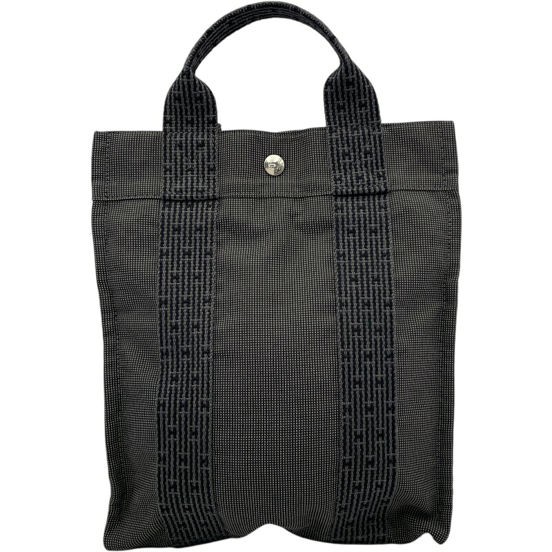 エルメス HERMES エールラインアドPM グレー ナイロンキャンバス レディース リュック・デイパック【中古】