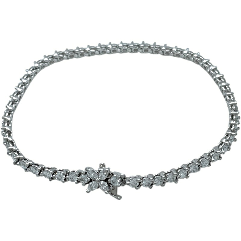 ティファニー TIFFANY＆CO ビクトリアブレス プラチナ Pt950 ダイヤモンド ジュエリー【中古】 748,000円