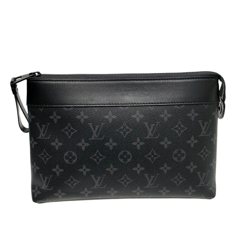【6/1～ 最大限度30,000円OFFクーポン券！】ルイ・ヴィトン LOUIS VUITTON ポシェット・ヴォワヤージュスープル M82543 黒いこと モノグラム・エクリプス メンズ クラッチペダル御徒面子【中古】
