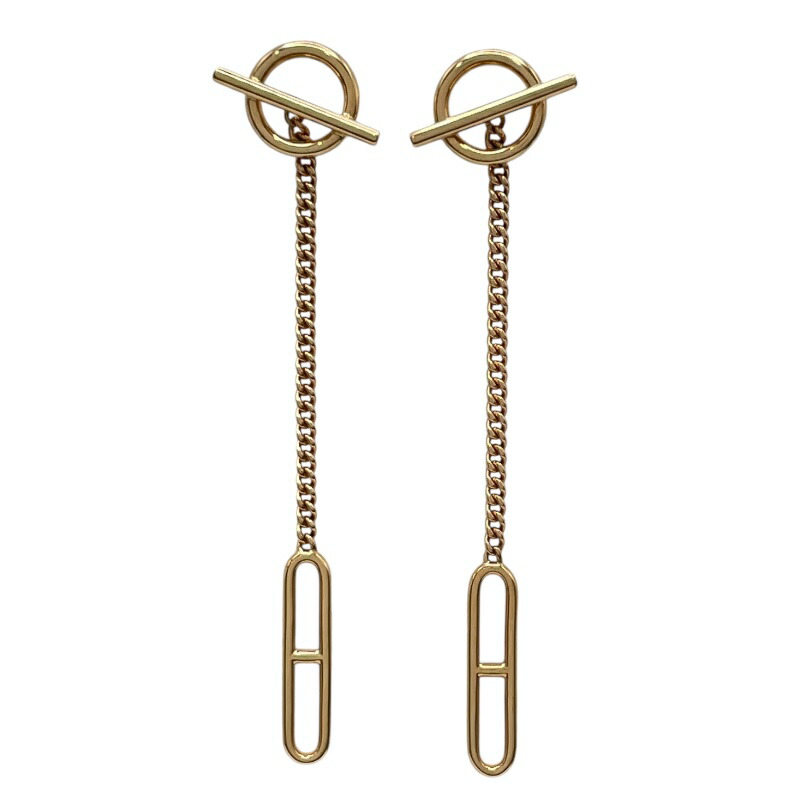 エルメス HERMES エシャペピアス ピンクゴールド Au750 ジュエリー【中古】