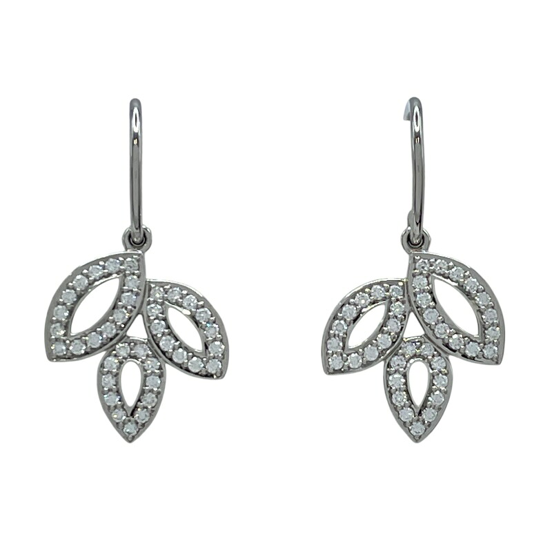 ハリーウィンストン HARRY WINSTON リリークラスターピアス プラチナ Pt950 ジュエリー【中古】